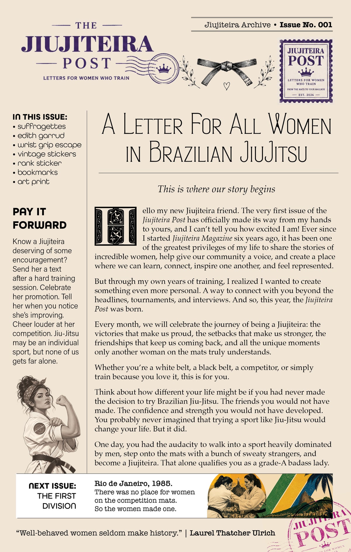 Jiujiteira Post Archived Letters