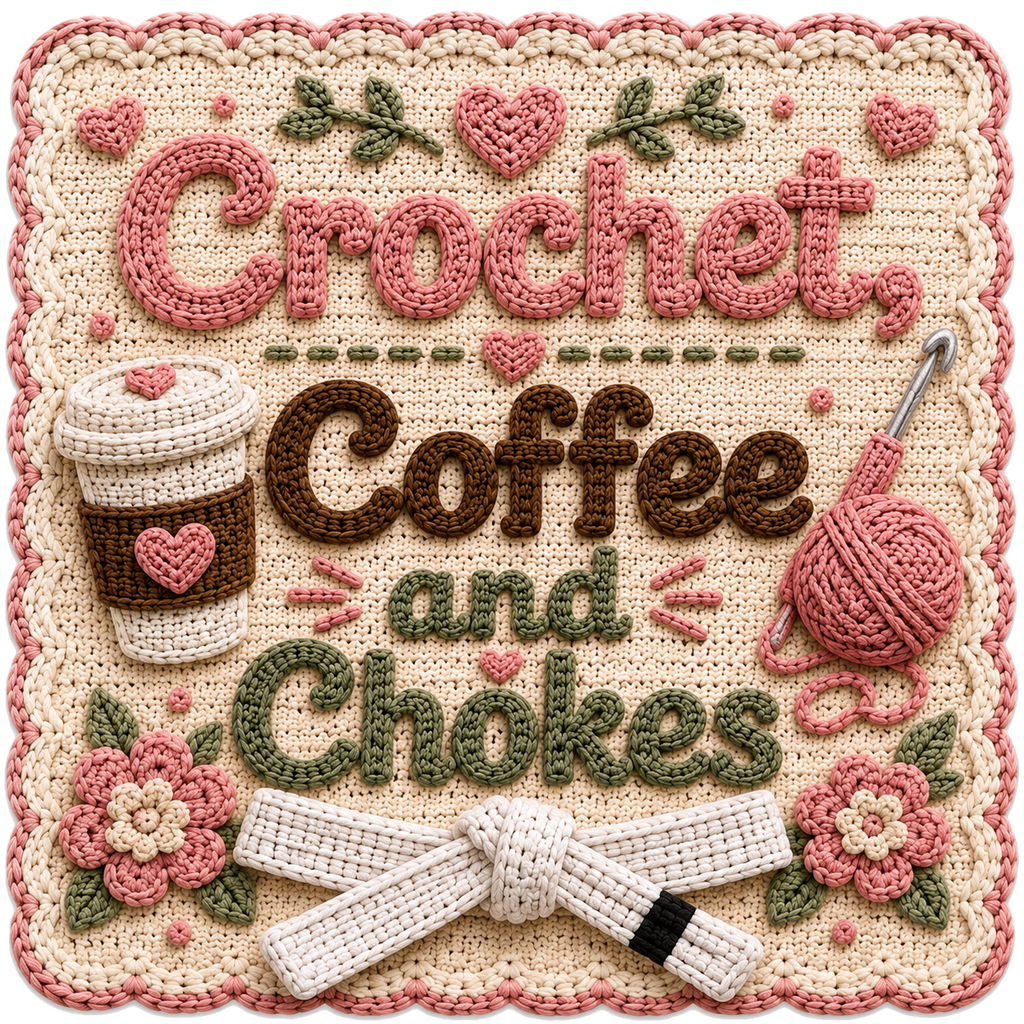 Jiujiteira Crochet Sticker Collection | 13 BJJ Stickers for Women | Jiu-Jitsu Sticker Pack | Crochet Stickers | Grappling Girl Gift