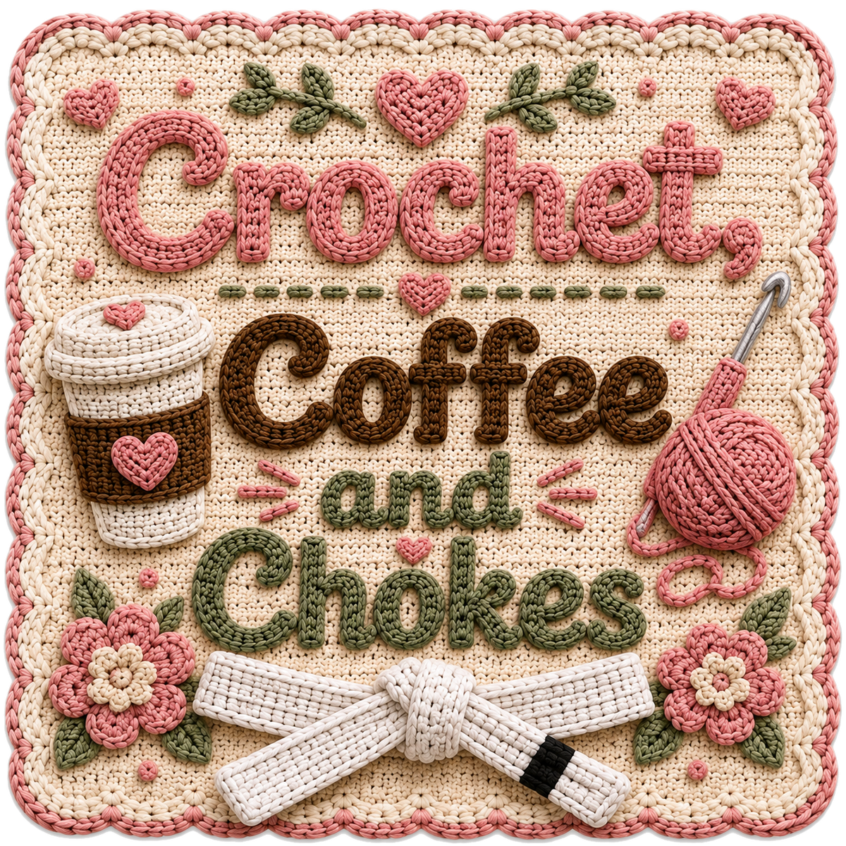 Jiujiteira Crochet Sticker Collection | 13 BJJ Stickers for Women | Jiu-Jitsu Sticker Pack | Crochet Stickers | Grappling Girl Gift