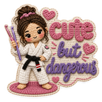Jiujiteira Crochet Sticker Collection | 13 BJJ Stickers for Women | Jiu-Jitsu Sticker Pack | Crochet Stickers | Grappling Girl Gift