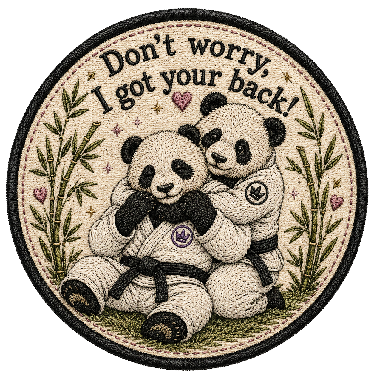 BJJ Women Sticker Pack | Embroidered Style Vinyl Stickers | 5 Cute Jiu-Jitsu Stickers | Waterproof Decals