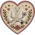 BJJ Women Sticker Pack | Embroidered Style Vinyl Stickers | 5 Cute Jiu-Jitsu Stickers | Waterproof Decals