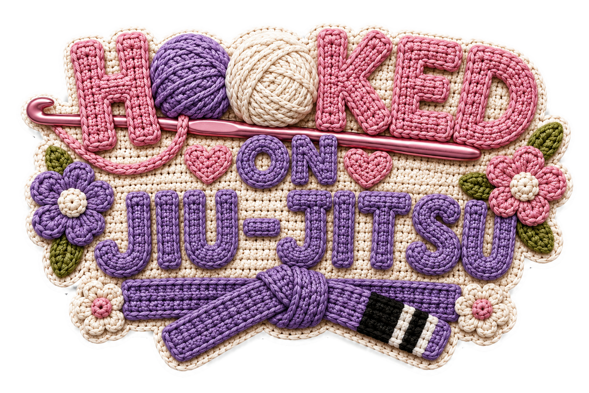 Jiujiteira Crochet Sticker Collection | 13 BJJ Stickers for Women | Jiu-Jitsu Sticker Pack | Crochet Stickers | Grappling Girl Gift