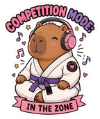 Capybara Jiu-Jitsu Sticker | Cute Holographic Sticker | Waterproof Vinyl Decal