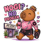 Capybara Jiu-Jitsu Sticker | Cute Holographic Sticker | Waterproof Vinyl Decal