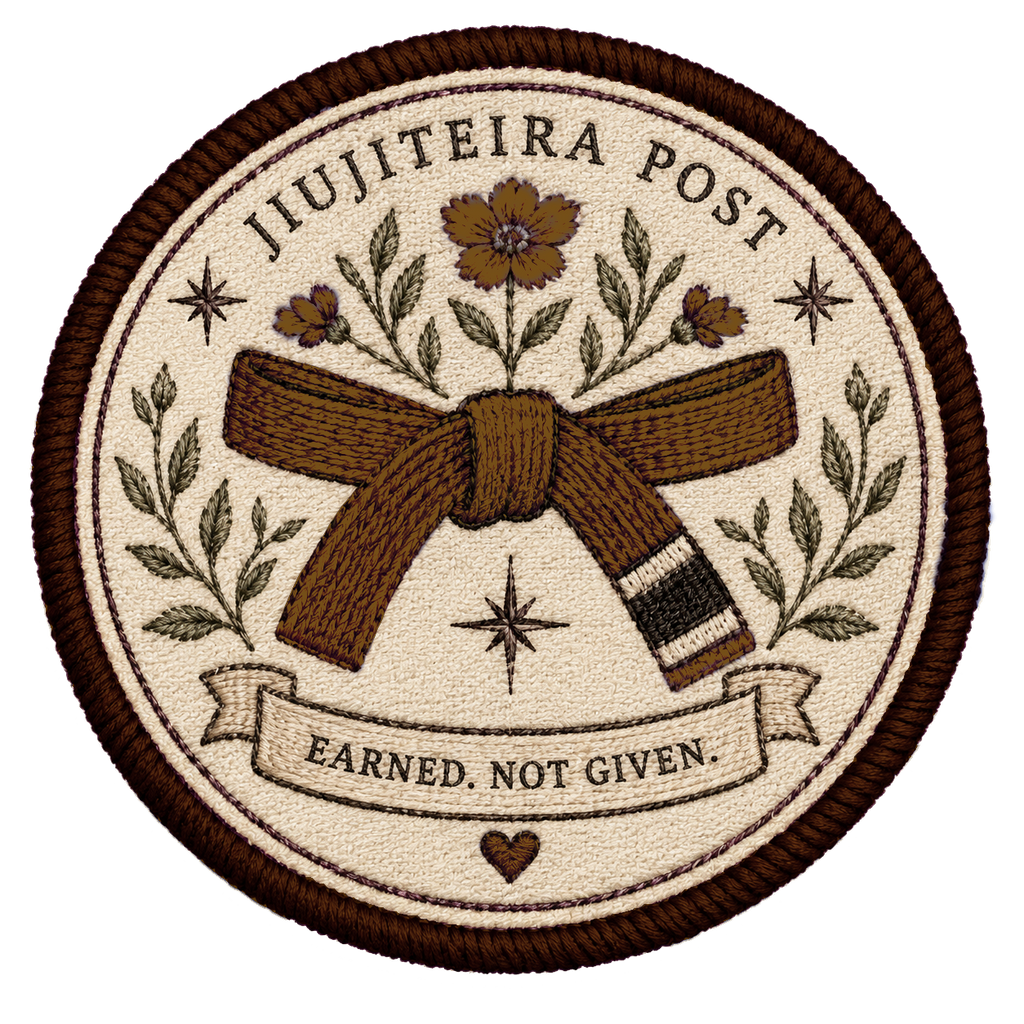 Earned, Not Given BJJ Rank Sticker | Embroidered Jiu-Jitsu Belt Sticker