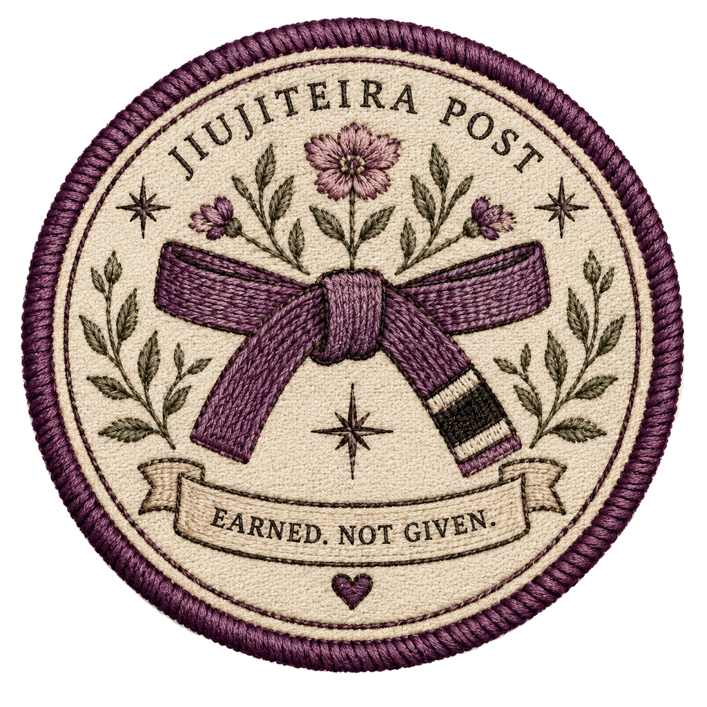 Earned, Not Given BJJ Rank Sticker | Embroidered Jiu-Jitsu Belt Sticker