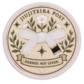 Earned, Not Given BJJ Rank Sticker | Embroidered Jiu-Jitsu Belt Sticker