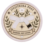 Earned, Not Given BJJ Rank Sticker | Embroidered Jiu-Jitsu Belt Sticker