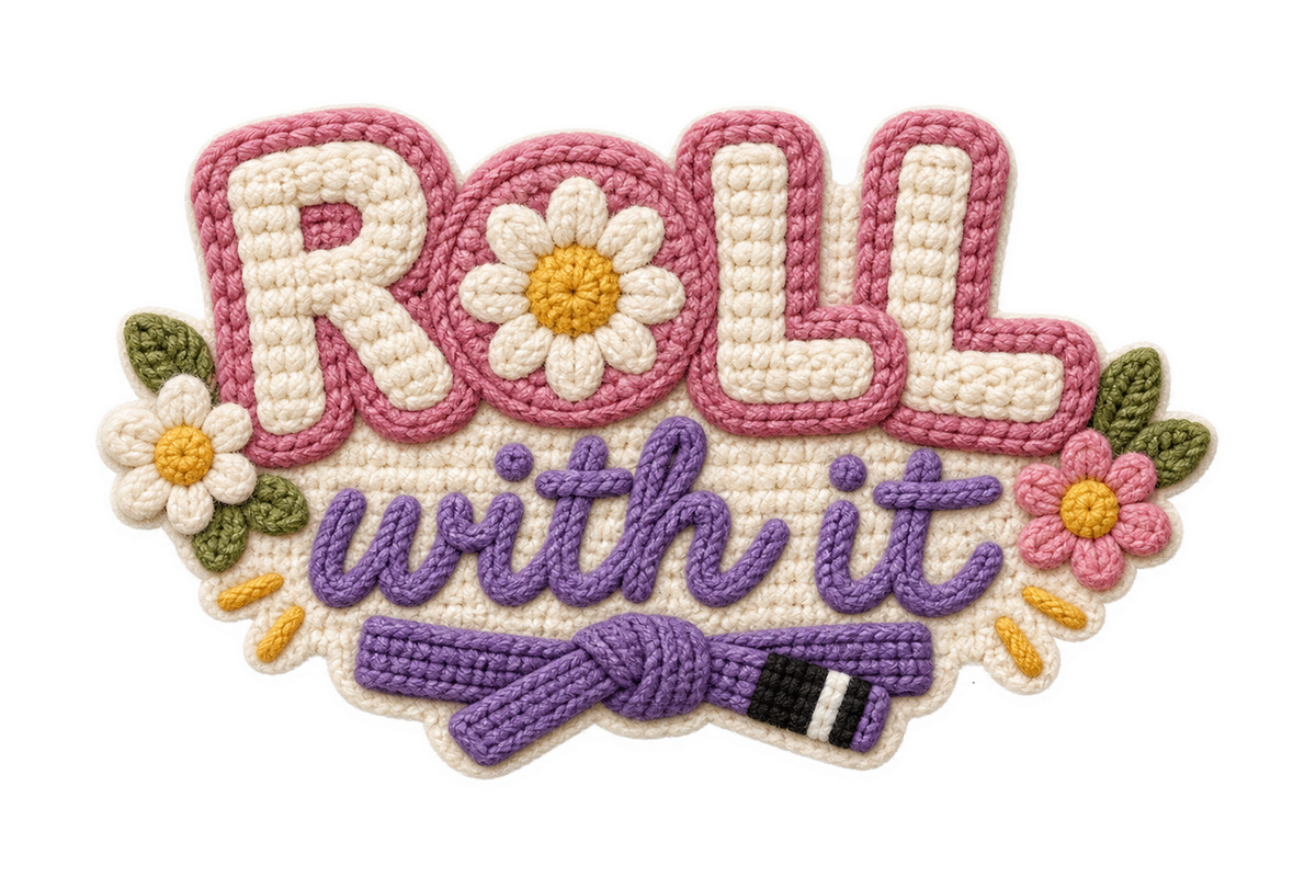 Jiujiteira Crochet Sticker Collection | 13 BJJ Stickers for Women | Jiu-Jitsu Sticker Pack | Crochet Stickers | Grappling Girl Gift