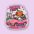 Kawaii Capybara I Have Jiu-Jitsu Sticker | Cute Holographic Sticker | Waterproof Vinyl Decal