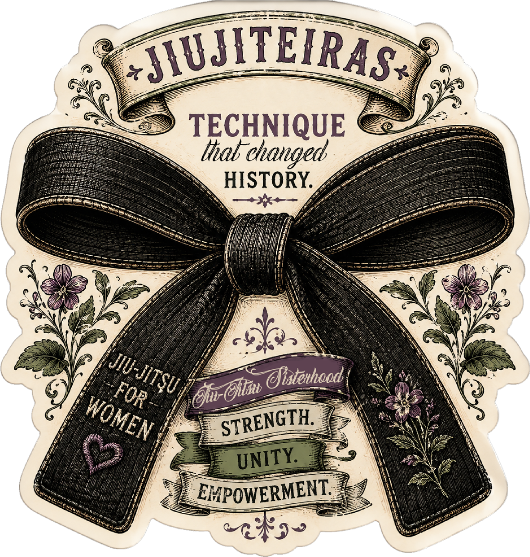 Suffragette Jiu-Jitsu Belt, Bow Sticker | Waterproof Vinyl Stickers