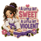 Jiujiteira Crochet Sticker Collection | 13 BJJ Stickers for Women | Jiu-Jitsu Sticker Pack | Crochet Stickers | Grappling Girl Gift